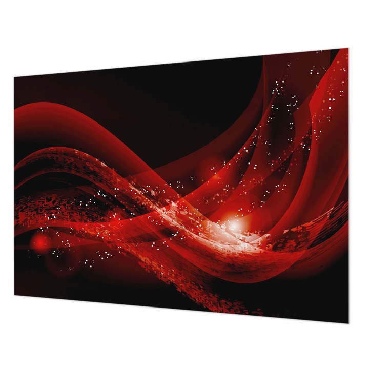 Rola Tapet Vlies De Perete, Wallfluent, Vortex Rosu, Negru, 208 x 146 cm, Elegant, Pentru Birou, 010100060040000005924