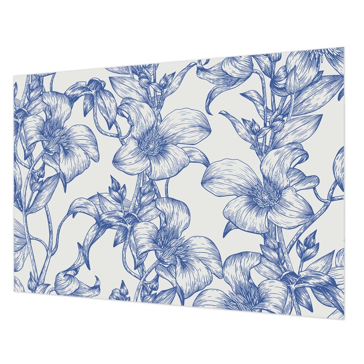 Fotótapéta Falra, Wallfluent, Virágágak, Fehér, 208 x 146 cm, Vlies, Modern Dizájn, 010100060040000282747