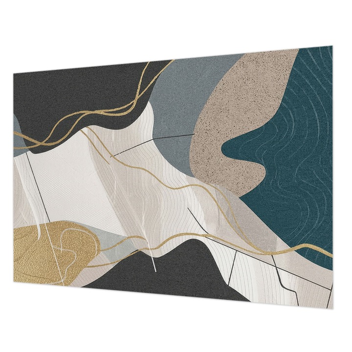 Fotótapéta Falra, Wallfluent, Absztrakt formák, Szürke, 208 x 146 cm, Nem Szőtt, Modern Belsőépítészeti Dekoráció, 010100060040000284763