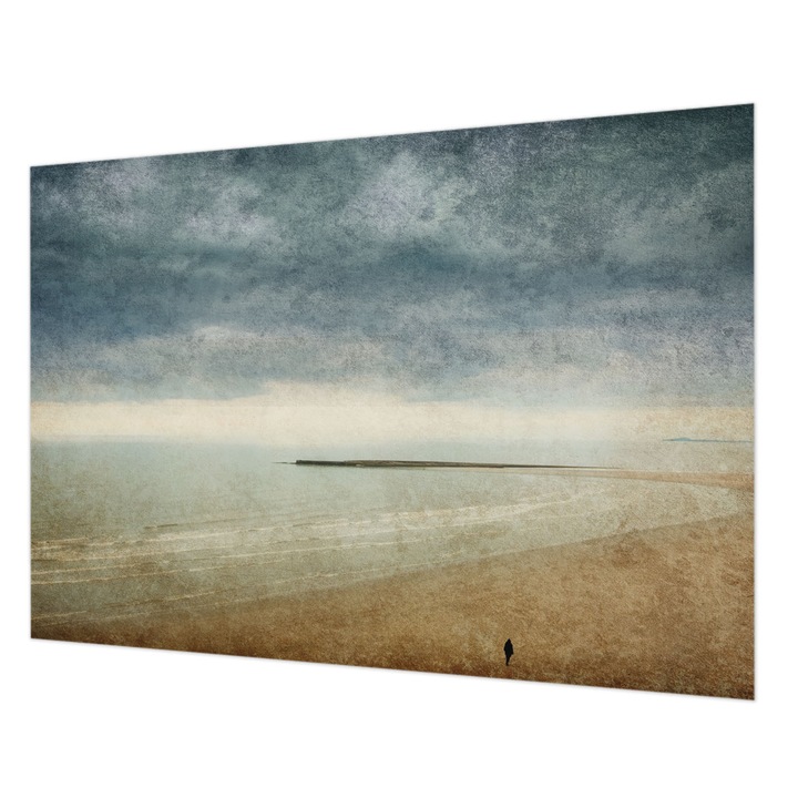 Fotótapéta Falra, Wallfluent, Nosztalgikus táj, Szürke, 208 x 146 cm, Vlies, Modern Tapétatekercs, 010100060040000284775