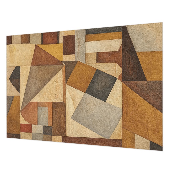 Dekor Tapéta, Wallfluent, Geometriai absztrakció, Barna, 208 x 146 cm, Nem Szőtt, Dekoráció, 010100060040000285087