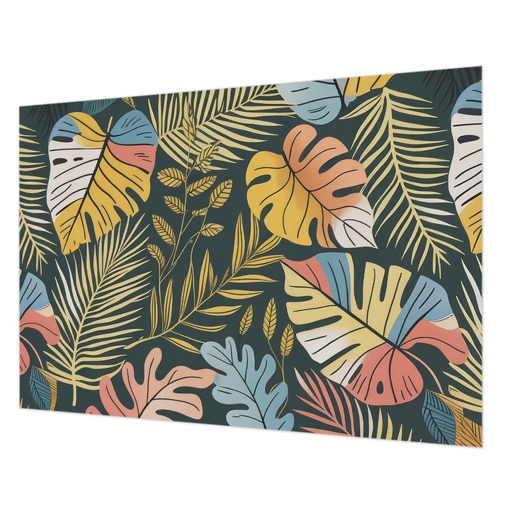 Tapéta Vlies Fali Dekoráció, Wallfluent, Trópusi energia, Sárga, 208 x 146 cm, Nem Szőtt, Klasszikus, 010100060040000284918