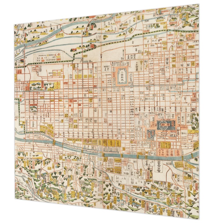 Rola Tapet Vlies De Perete, Wallfluent, Harta antica, Bej, 250 x 250 cm, Art Deco, De Interior, 010100060060000285502