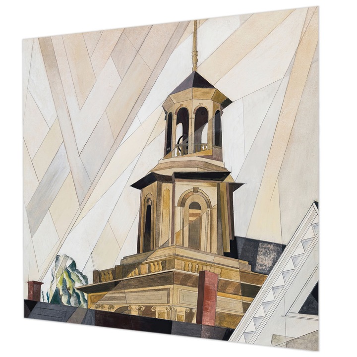 Fotótapéta De Perete, Wallfluent, Turn arhitectural, Alb, 250 x 250 cm, Elegant, Pentru Dormitor, Bucatarie, 010100060060000285589