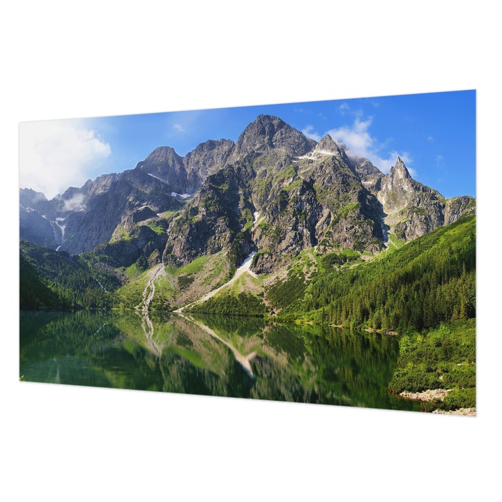 Fotótapéta De Perete, Wallfluent, Munti pitoresti, Albastru, 416 x 254 cm, Decorativ, Pentru Dormitor, Bucatarie, 010100060100000001811