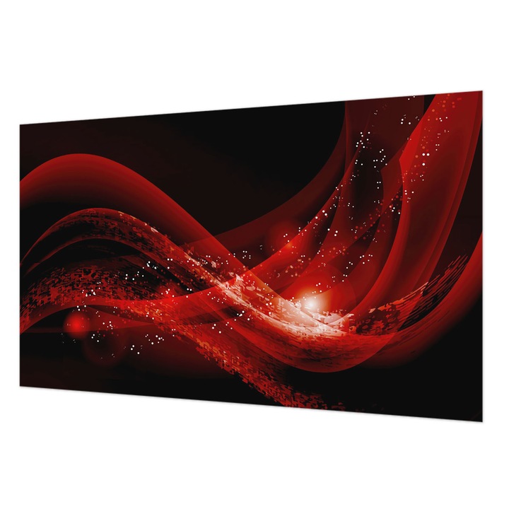 Rola Tapet Vlies De Perete, Wallfluent, Vortex Rosu, Negru, 416 x 254 cm, Elegant, Pentru Birou, 010100060100000005924