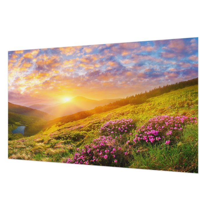 Modern Tapétatekercs De Perete, Wallfluent, Muntele Vest, Verde, 416 x 254 cm, Elegant, Pentru Birou, 010100060100000007189