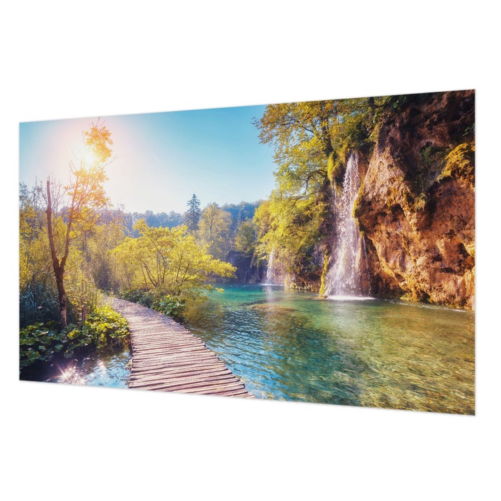 Fotótapéta Falra, Wallfluent, Peisaj natural, Verde, 416 x 254 cm, Elegant, Pentru Living, Hol, 010100060100000002059