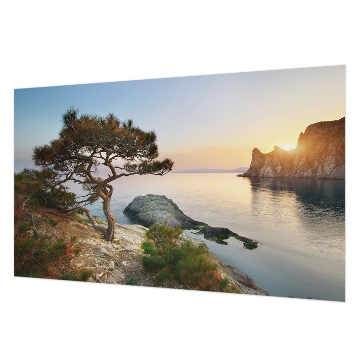 Fotótapéta Modern De Perete, Wallfluent, Natura pasnica, Albastru, 416 x 254 cm, Decorativ, Pentru Dormitor, Bucatarie, 010100060100000001166