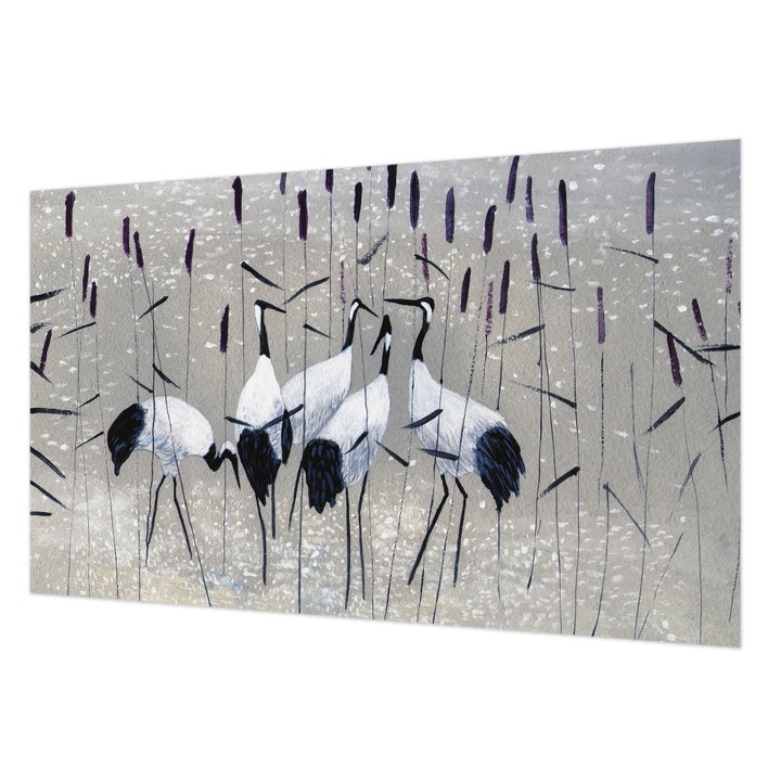 Tapet Vlies Pentru Perete, Wallfluent, Macarale armonioase, Gri, 416 x 254 cm, Art Deco, Culoare Intensa, 010100060100000017484