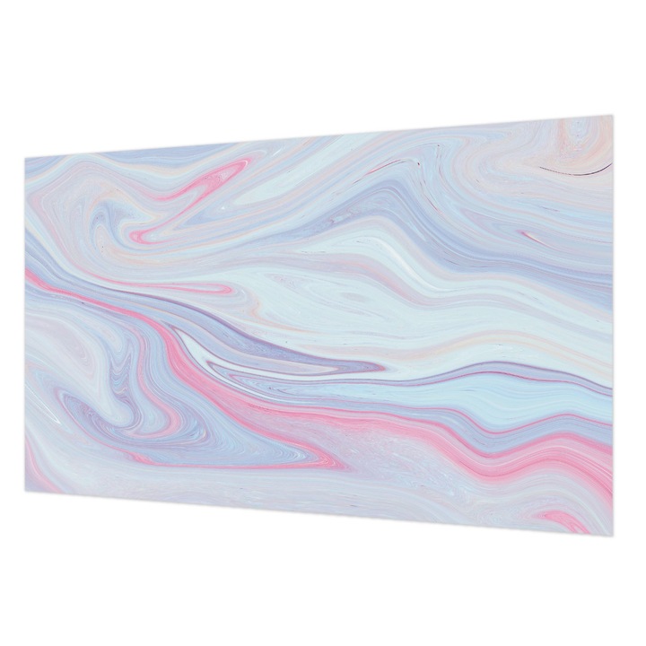 Tapéta Vlies Fali Dekoráció, Wallfluent, Pasztell örvény, Kék, 416 x 254 cm, Nem Szőtt, Öko, 010100060100000019134