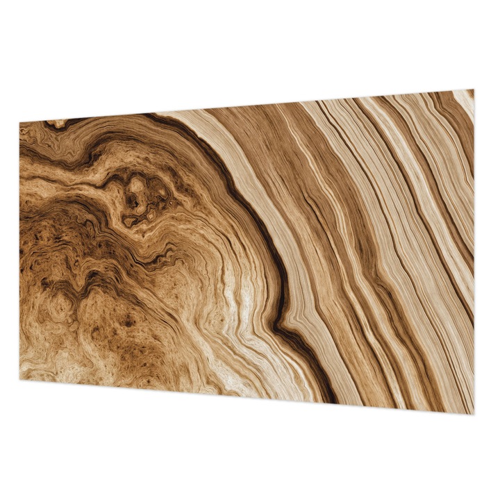 Rola Tapet Vlies De Perete, Wallfluent, Fibre de lemn, Maro, 416 x 254 cm, Art Deco, Adeziv Puternic, 010100060100000057133