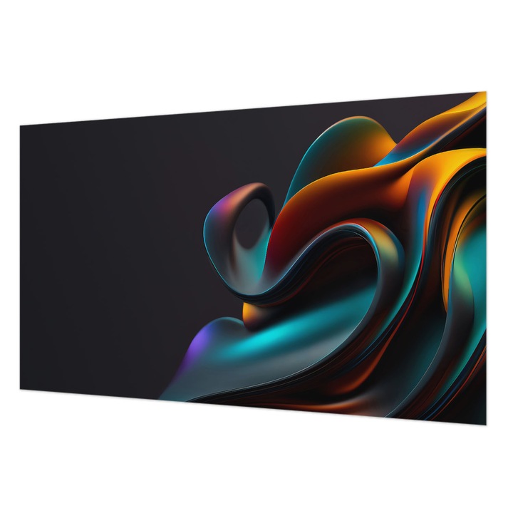 Tapet Vlies Pentru Perete, Wallfluent, Vartej colorat, Portocaliu, 416 x 254 cm, Elegant, Adeziv Puternic, 010100060100000075386