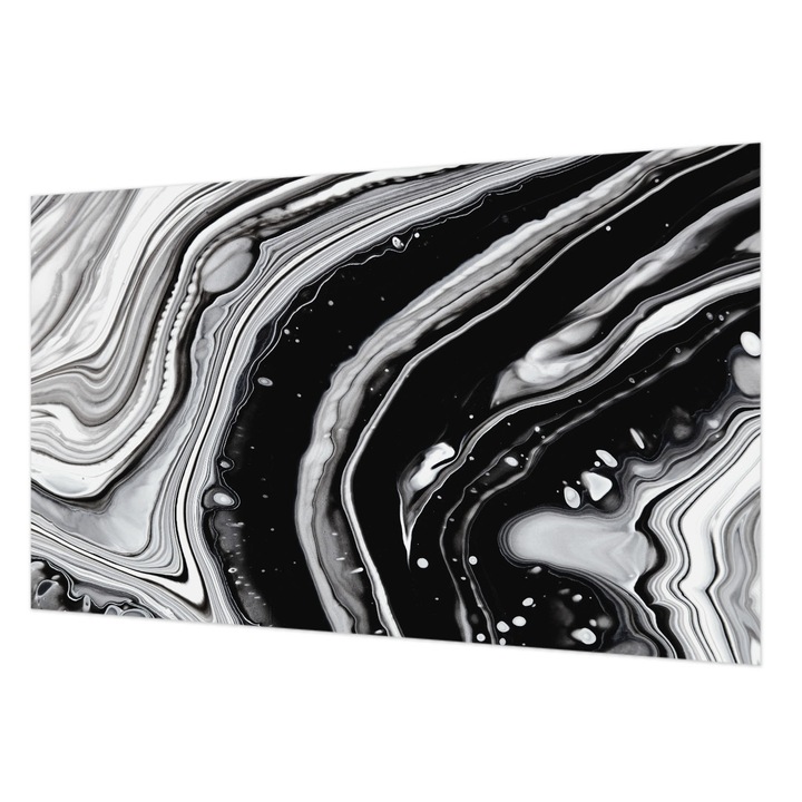 Modern Tapétatekercs De Perete, Wallfluent, Unde monocromatice, Multicolor, 416 x 254 cm, Art Deco, Adeziv Puternic, 010100060100000077323