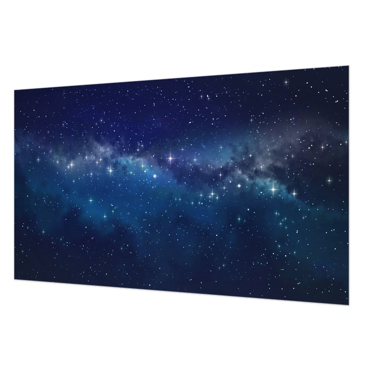 Fotótapéta Modern De Perete, Wallfluent, Noapte instelata, Bleumarin, 416 x 254 cm, Decorativ, Adeziv Puternic, 010100060100000088226