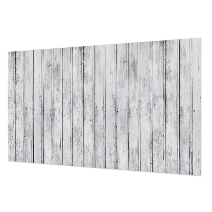 Fotótapéta Falra, Wallfluent, Scanduri de lemn, Alb, 416 x 254 cm, Elegant, Adeziv Puternic, 010100060100000282496