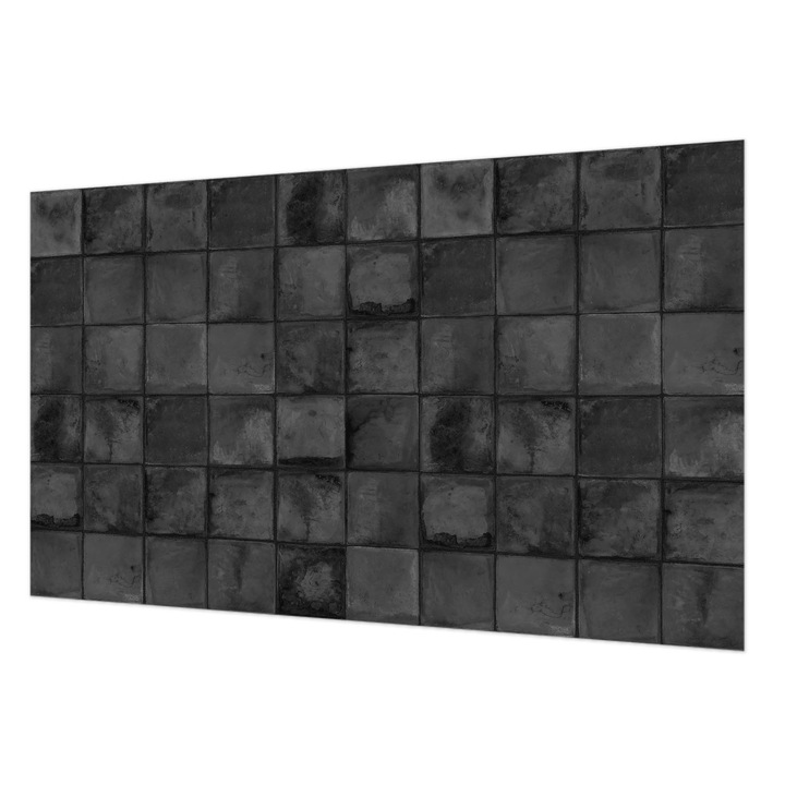 Tapet Vlies De Perete, Wallfluent, Placi gri, Gri, 416 x 254 cm, Elegant, Ecologic, 010100060100000282522