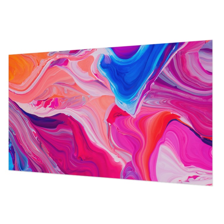 Modern Tapétatekercs De Perete, Wallfluent, Unde lichide, Roz, 416 x 254 cm, Decorativ, Lavabil, 010100060100000282567