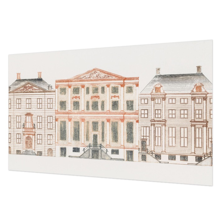 Fotótapéta Falra, Wallfluent, Cladiri clasice, Alb, 416 x 254 cm, Elegant, Lavabil, 010100060100000282717