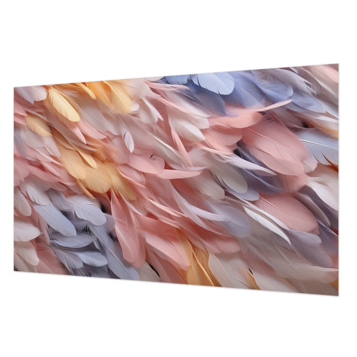 Rola Tapet Vlies De Perete, Wallfluent, Pene pastelate, Roz, 416 x 254 cm, Art Deco, Pentru Dormitor, Bucatarie, 010100060100000282894