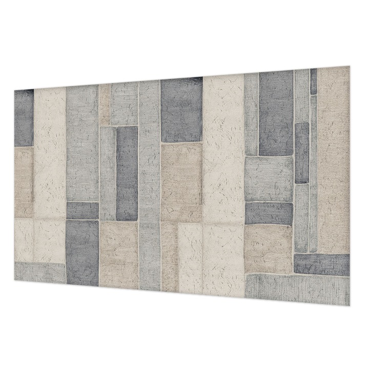Rola Tapet Vlies De Perete, Wallfluent, Mozaic geometric, Gri, 416 x 254 cm, Decorativ, Pentru Uz Intern, 010100060100000284807