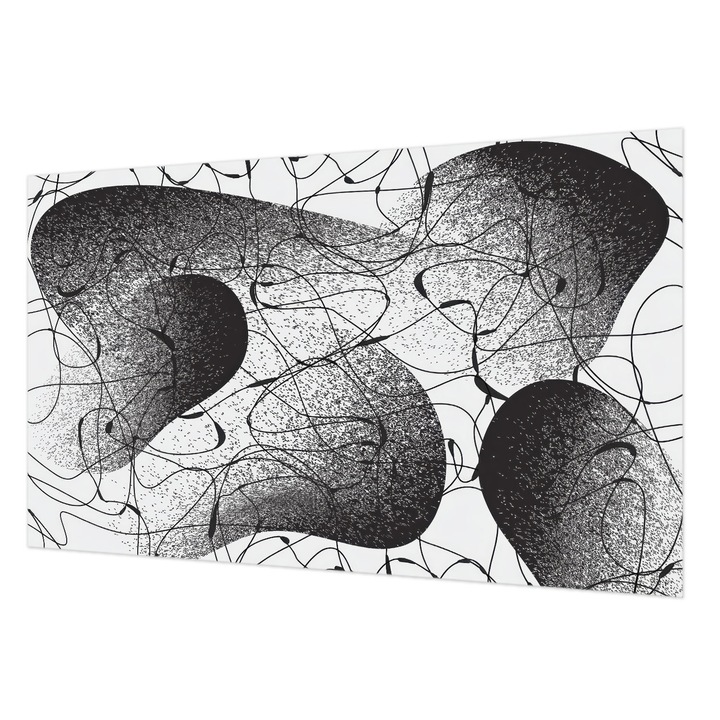 Tapet Vlies Pentru Perete, Wallfluent, Model abstract, Negru, 416 x 254 cm, Elegant, Culoare Intensa, 010100060100000284874