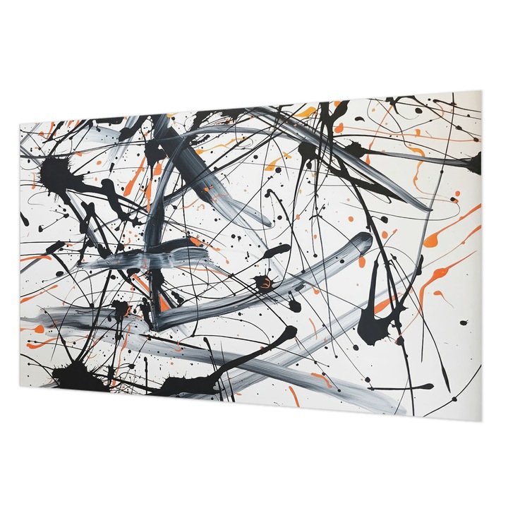 Tapet Vlies Pentru Perete, Wallfluent, Haos energetic, Multicolor, 416 x 254 cm, Art Deco, Usor De Instalat, 010100060100000284955