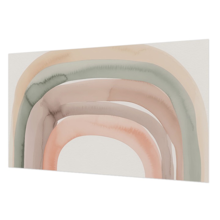 Vlies Fotótapéta De Perete, Wallfluent, Arcuri curcubeu, Bej, 416 x 254 cm, Elegant, Usor De Instalat, 010100060100000284968