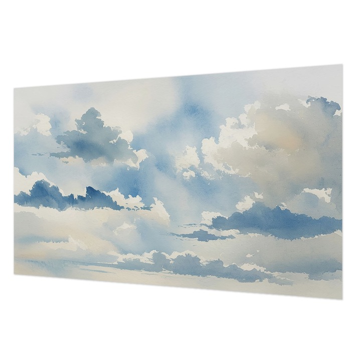 Vlies Fotótapéta De Perete, Wallfluent, Nori ceresti, Albastru, 416 x 254 cm, Art Deco, Usor De Instalat, 010100060100000284966