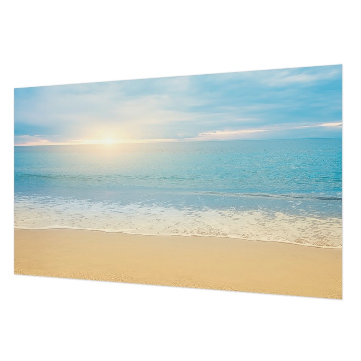 Fotótapéta Modern De Perete, Wallfluent, Rasarit de soare, Albastru, 416 x 254 cm, Art Deco, Adeziv Puternic, 010100060100000285029