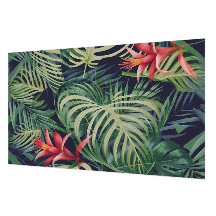 Fotótapéta Falra, Wallfluent, Plante exotice, Verde, 416 x 254 cm, Decorativ, Adeziv Puternic, 010100060100000285041