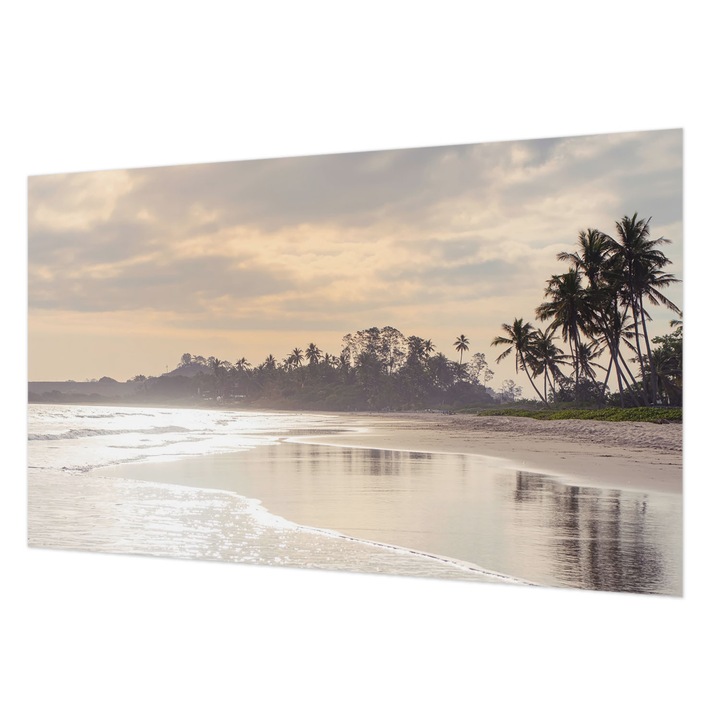 Tapéta Falra, Wallfluent, Strand reggel, Fehér, 416 x 254 cm, Vlies, Dekoráció, 010100060100000285122