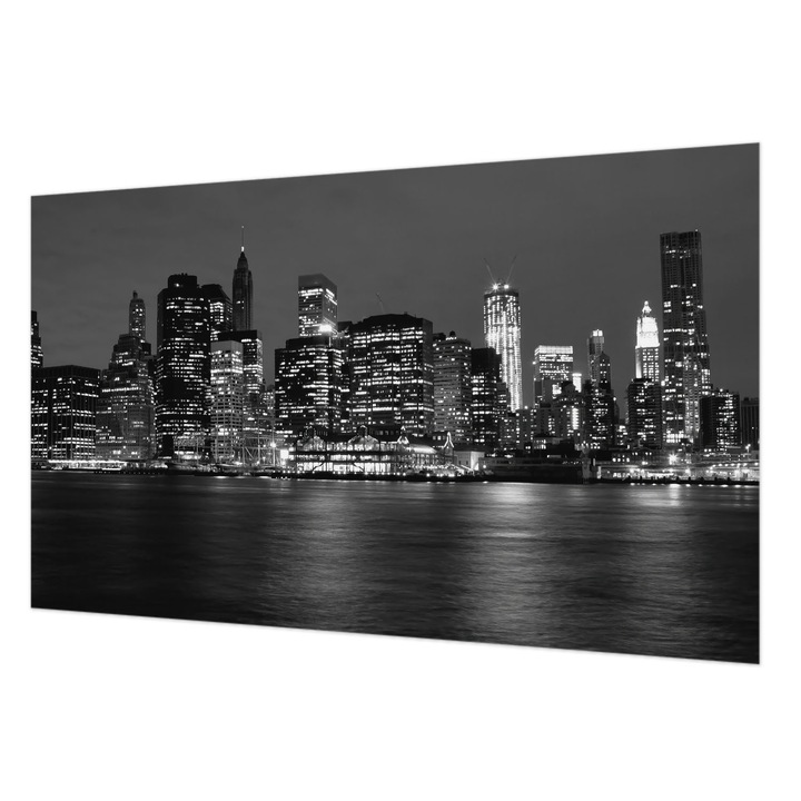 Fotótapéta Modern De Perete, Wallfluent, Metropola de noapte, Multicolor, 416 x 254 cm, Elegant, Pentru Birou, 010100060100000002142