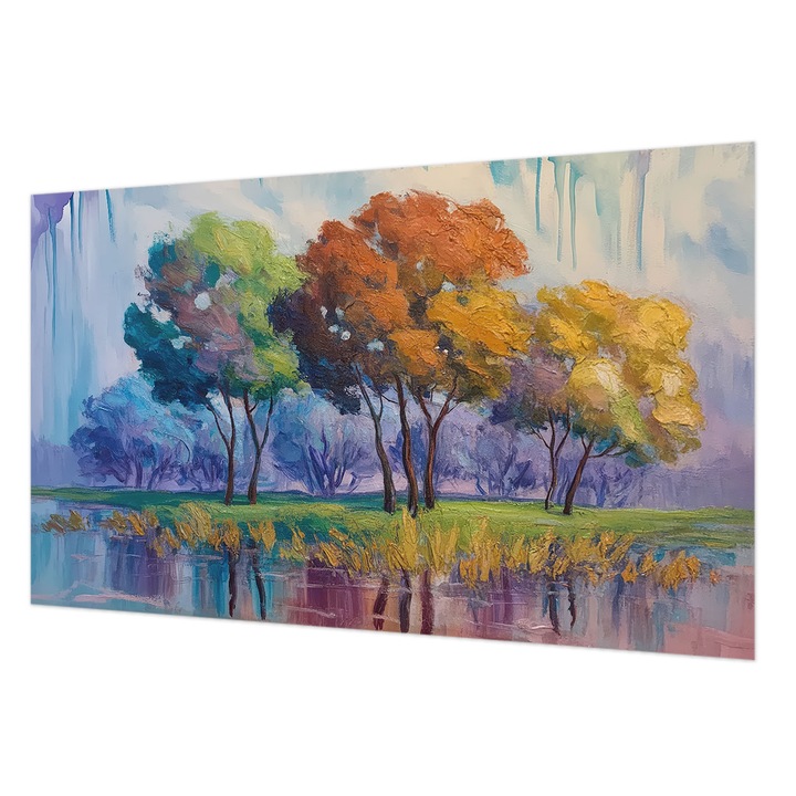 Modern Tapétatekercs De Perete, Wallfluent, Abstractie de copac, Verde, 416 x 254 cm, Decorativ, Pentru Uz Intern, 010100060100000285056