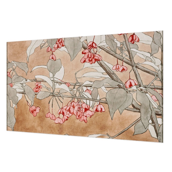 Tapet Vlies Pentru Perete, Wallfluent, Armonie florala, Maro, 416 x 254 cm, Decorativ, Ecologic, 010100060100000285452