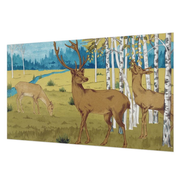 Tapéta Falra, Wallfluent, Erdő harmóniája, Zöld, 416 x 254 cm, Vlies, Modern Dizájn, 010100060100000285499