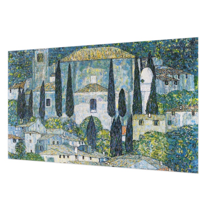 Modern Tapétatekercs De Perete, Wallfluent, Case cu chiparos, Albastru, 416 x 254 cm, Decorativ, Pentru Dormitor, Bucatarie, 010100060100000285564