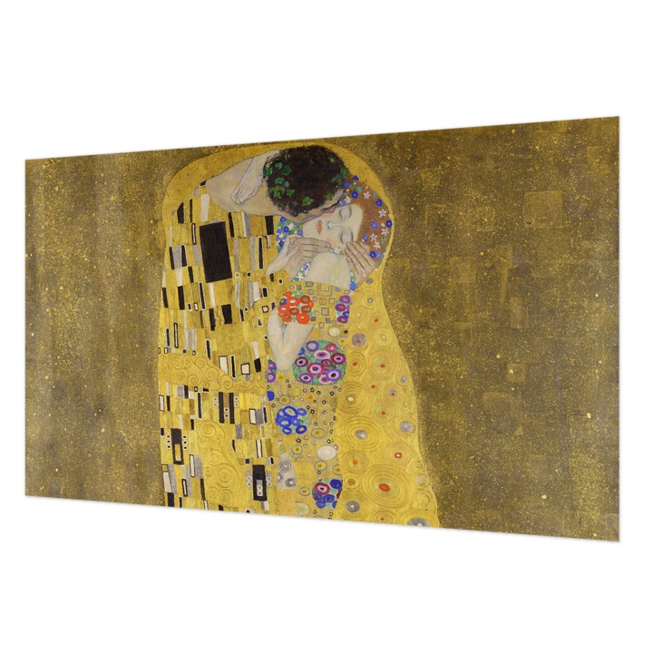 Tapéta Vlies Fali Dekoráció, Wallfluent, Szecessziós pár, Sárga, 416 x 254 cm, Nem Szőtt, Előszobába, Hálószobába, 010100060100000285568