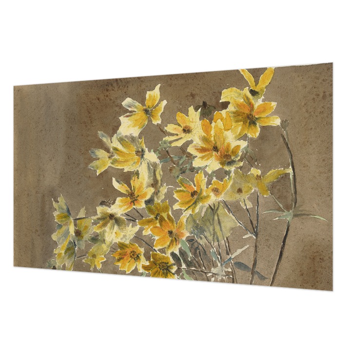 Fotótapéta Modern De Perete, Wallfluent, Buchet insorit, Maro, 416 x 254 cm, Elegant, Pentru Living, Hol, 010100060100000285581