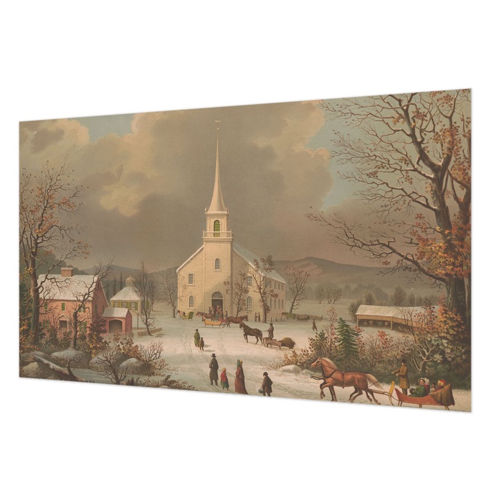 Fotótapéta Modern De Perete, Wallfluent, Peisaj de iarna, Maro, 416 x 254 cm, Elegant, Pentru Birou, 010100060100000285639