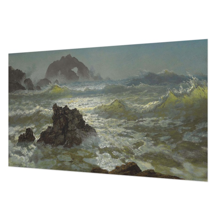 Fotótapéta Modern De Perete, Wallfluent, Marea furtunoasa, Gri, 416 x 254 cm, Art Deco, Pentru Birou, 010100060100000285641