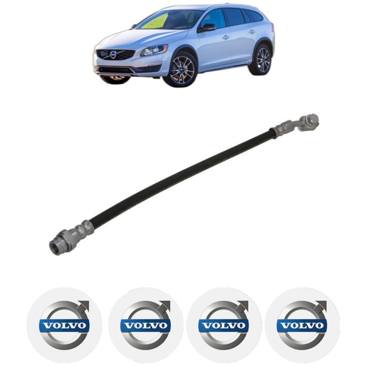 Furtun frana Spate Stanga Bosch, pentru VOLVO V60 I Cross Country D4 Polestar AWD, lungime 330mm, include 4 stickere auto