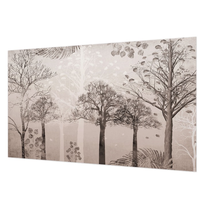 Fotótapéta De Perete, Wallfluent, Copaci delicati, Bej, 416 x 254 cm, Decorativ, De Interior, 010100060100000282772