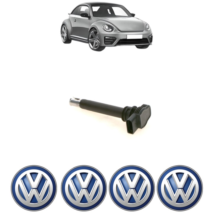 Bobina de inductie Bosch VW BEETLE (5C1, 5C2) 2.5 170 Cp, 2011-2019, 4x Stickere auto