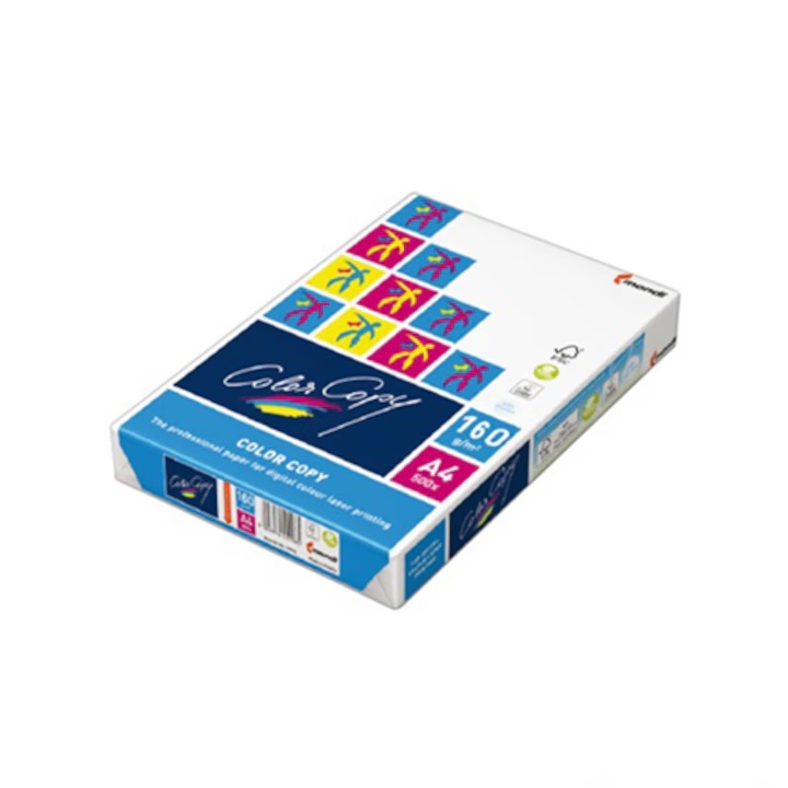 Hartie alba pentru copiator, Color Copy, A4, 160g/mp, 250coli/top, 210x297mm