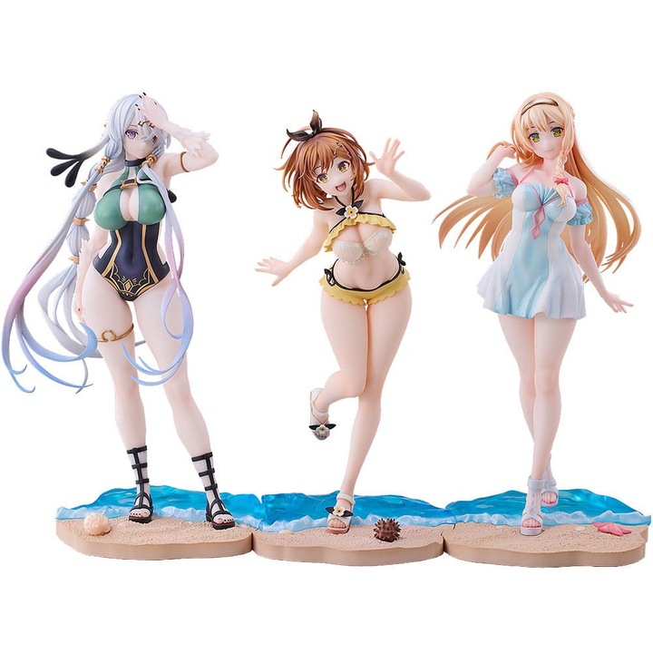 Фигурка PVC 1/7 Solarain, Atelier Ryza: Лятна колекция, комплект от 3 фигурки, многоцветен
