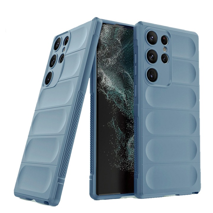 Калъф за телефон, съвместим със Samsung Galaxy S26 Ultra, FONIX AirBag Silicone, противоударен, пълна защита, удобен, тюркоаз