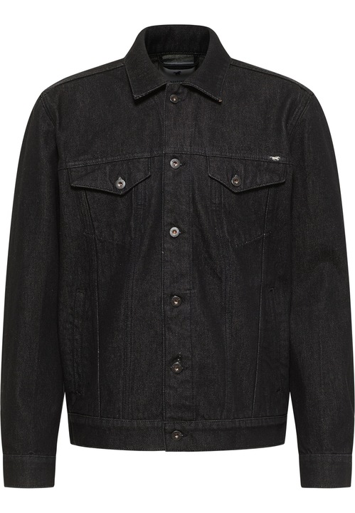 Jacheta Barbati, Mustang, Style Dallas Jacket, Regular Fit, Cu Guler, Cu Nasturi, Caldura Si Confortabila, Maneci Lungi, Bumbac, 2XL, Negru