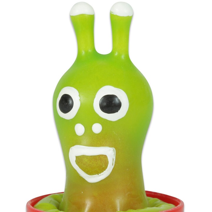 Dekoratív óvszer, CONDOMERIE, latex, kézzel festett, zöld