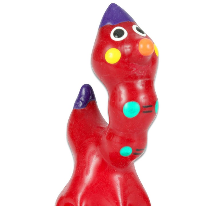 Dekoratív óvszer, CONDOMERIE, kézzel festett, természetes latex, piros